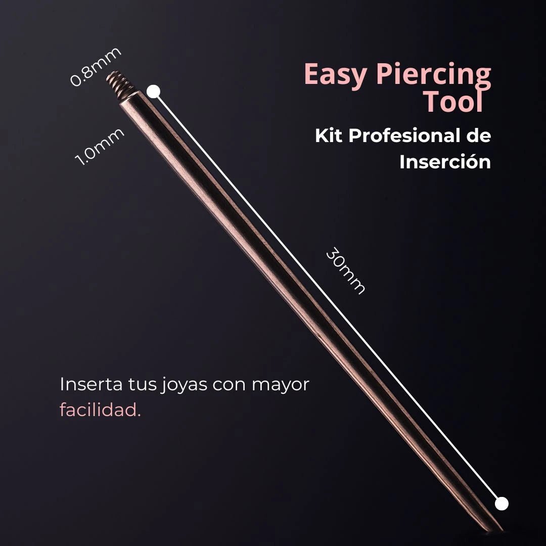 File Piercing Tool Easy Piercing Tool - Piercing en Titanio y Oro 18k - Helix Body Jewelry ...