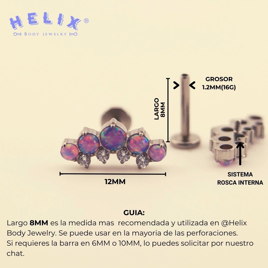 Joyas en titanio para piercing - Talía - Helix Body Jewelry - Tienda Online de Piercings