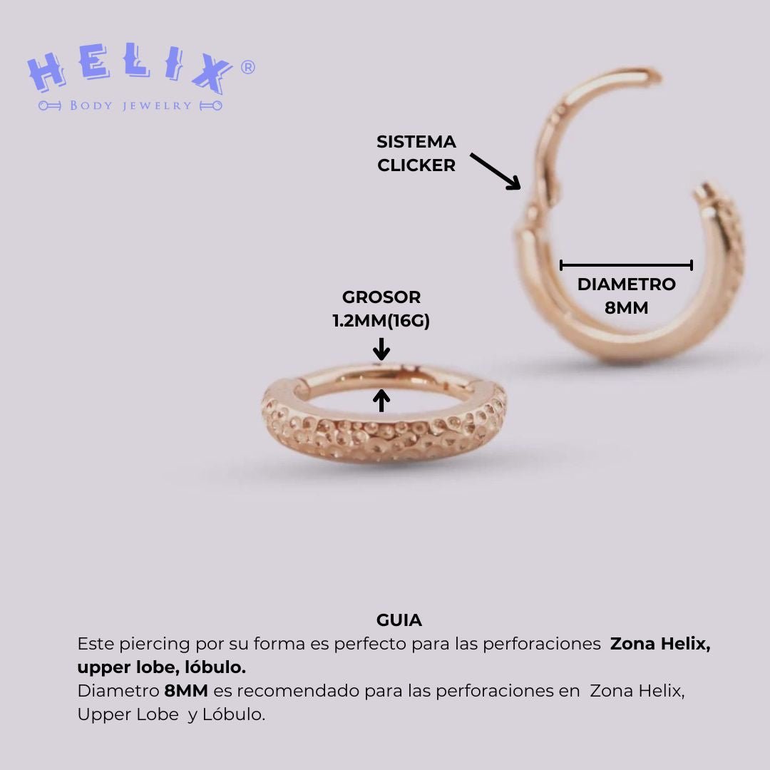 Joya en Oro 14k para piercing - Luxury Katia - Helix Body Jewelry - Tienda Online de Piercings