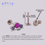 Labret en Titanio Trio - Helix Body Jewelry - Tienda Online de Piercings