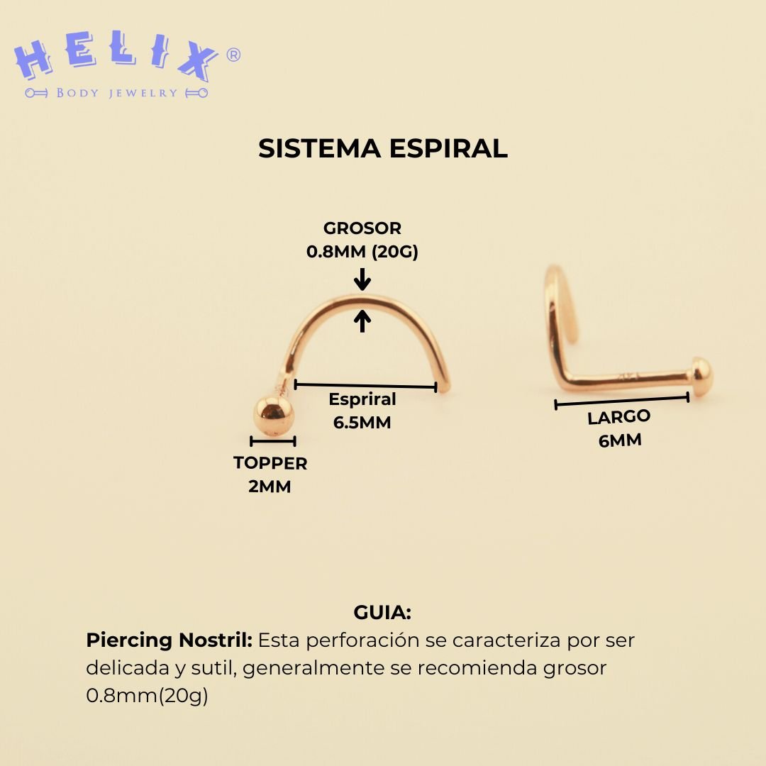 Piercing nariz Point | Oro 14k - Helix Body Jewelry - Tienda Online de Piercings
