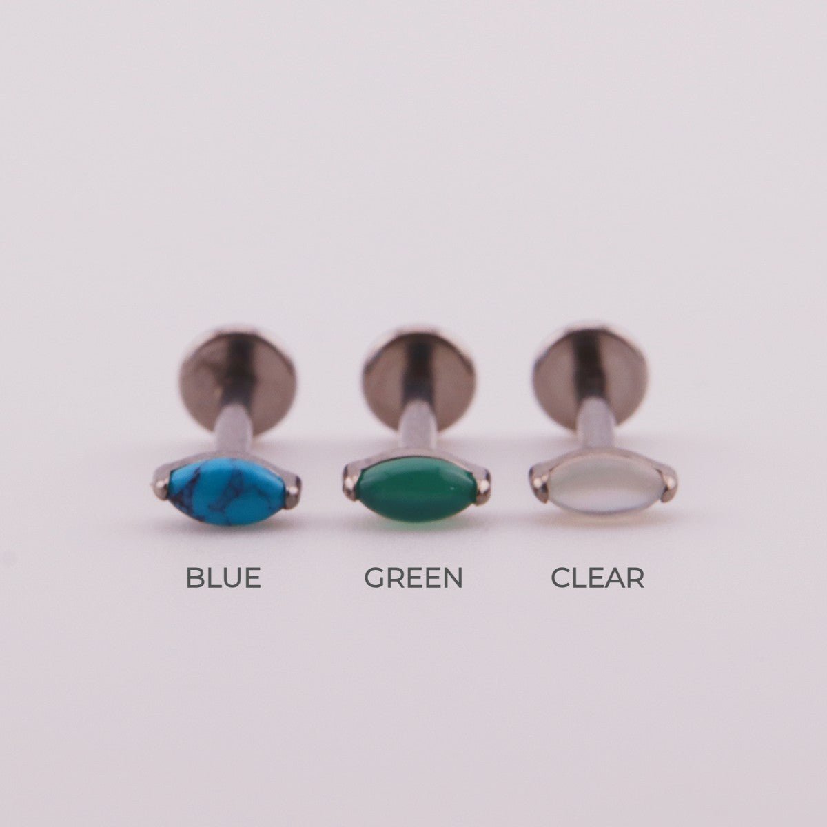 Piercing con piedras - Noa - Helix Body Jewelry - Tienda Online de Piercings