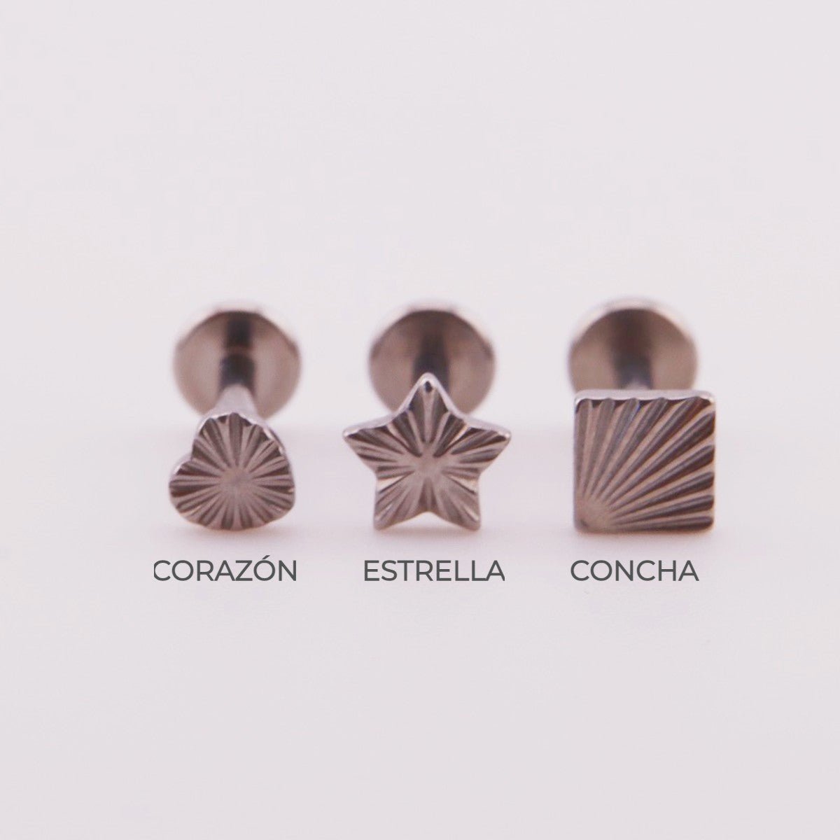 Joya silver para la oreja - Mily - Helix Body Jewelry - Tienda Online de Piercings