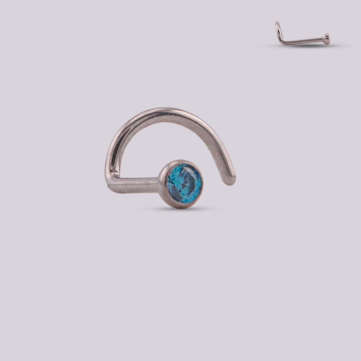 Piercing Nariz Aqua - Helix Body Jewelry - Tienda Online de Piercings