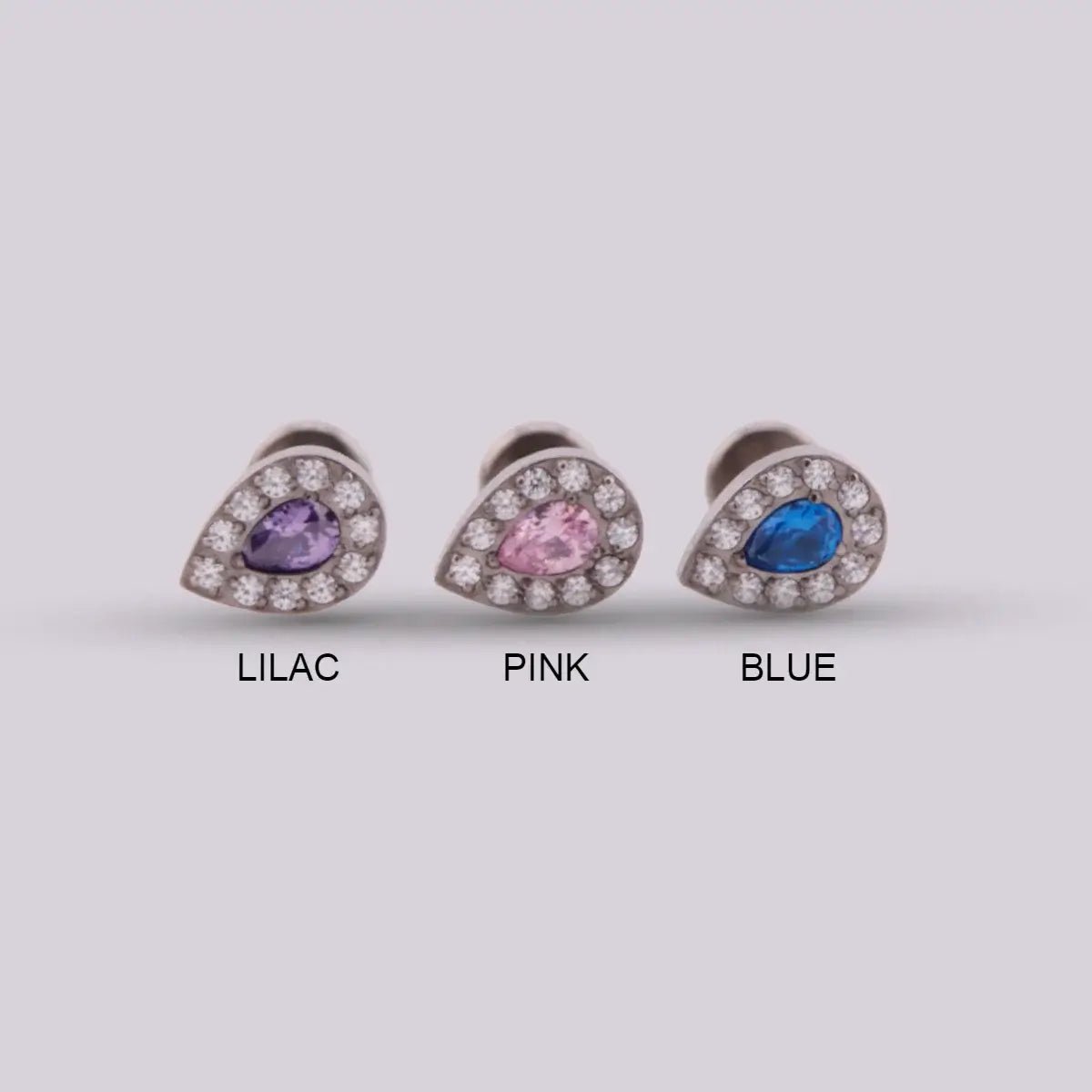Joya para piercing con forma de Gota - Helix Body Jewelry - Tienda Online de Piercings