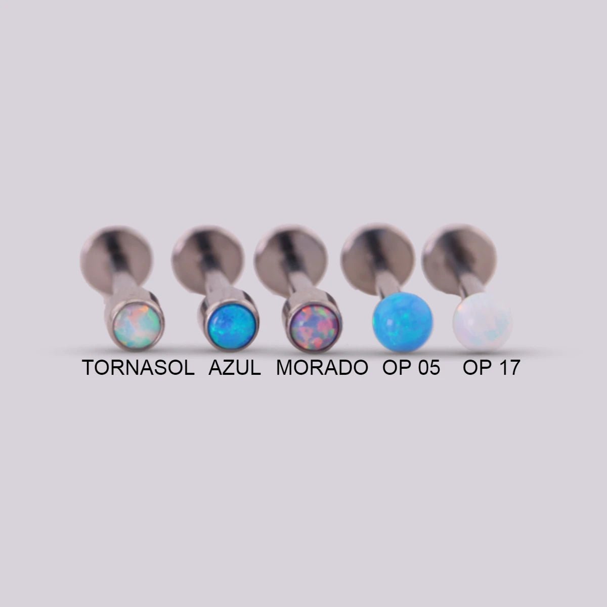 Labret en titanio Colors - Helix Body Jewelry - Tienda Online de Piercings