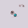 Labret en titanio Mirror - Helix Body Jewelry - Tienda Online de Piercings