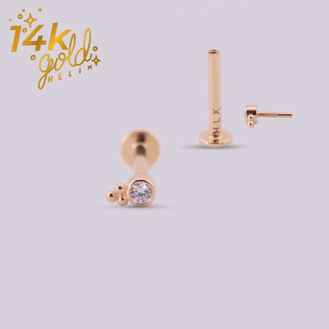 Helix piercing oro 