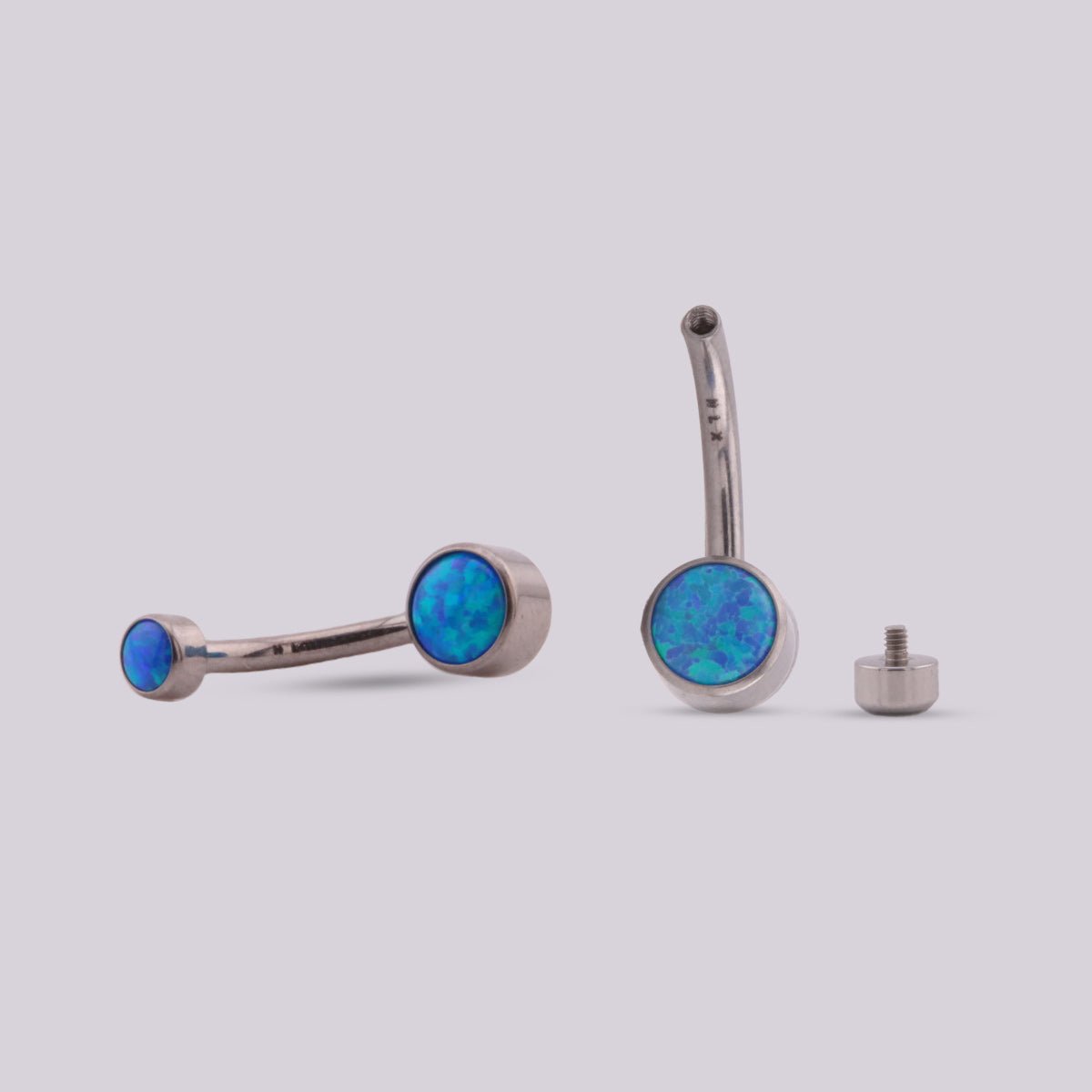 Piercing Ombligo Opall Azul - Helix Body Jewelry - Tienda Online de Piercings