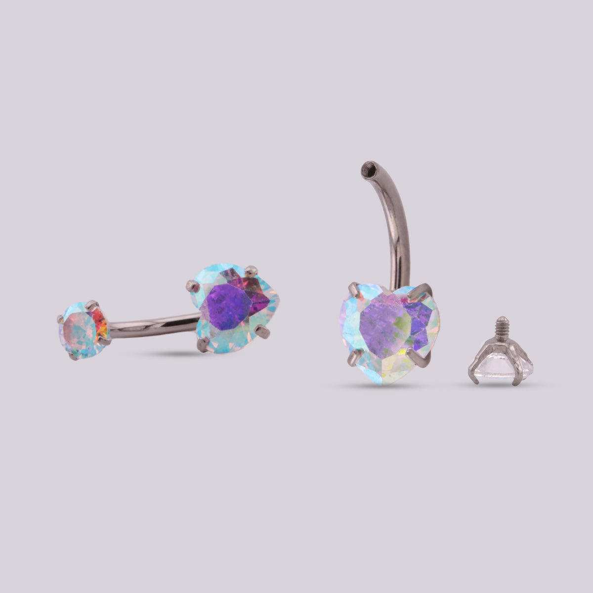 Piercing Ombligo Corazón AB - Helix Body Jewelry - Tienda Online de Piercings