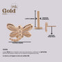 Joya para oreja en oro con forma de Libelula - Helix Body Jewelry - Tienda Online de Piercings