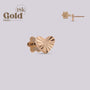 Labret Corazón Oro 18K | Pendiente Oreja con Grabado - Helix Body Jewelry - Tienda Online de Piercings