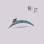 Labret en titanio en forma de media luna - Seti - Helix Body Jewelry - Tienda Online de Piercings