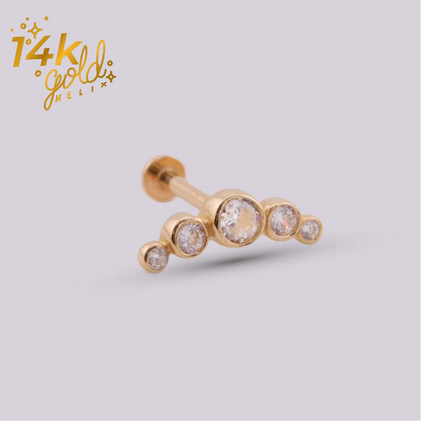 Piercing para Oreja en Oro 14K 