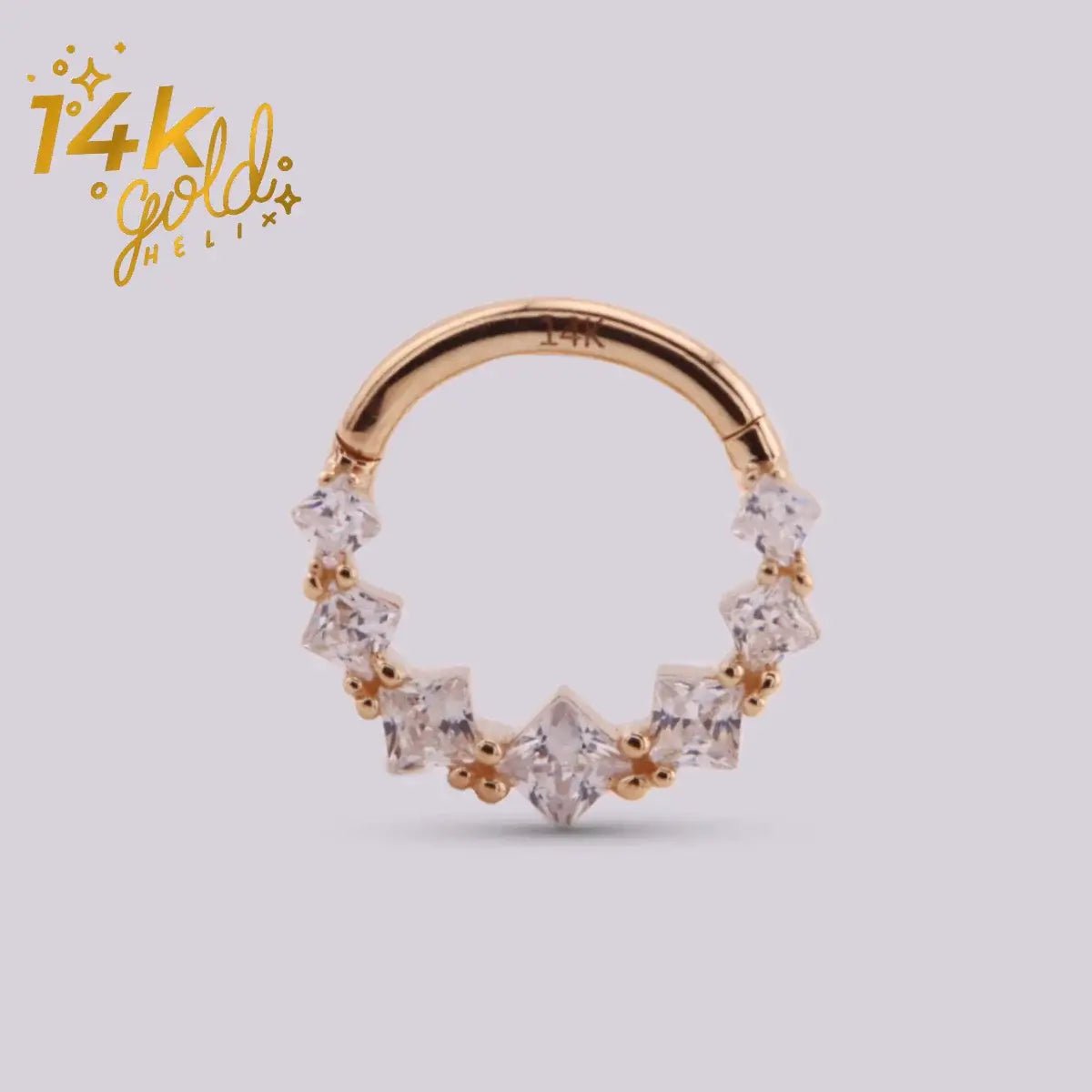 Joya para oreja en Oro Luxury Persei - Helix Body Jewelry - Tienda Online de Piercings