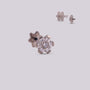 Labret en titanio en forma de Flor - Helix Body Jewelry - Tienda Online de Piercings