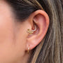 Joya para oreja en oro con forma de Libelula - Helix Body Jewelry - Tienda Online de Piercings