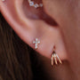Joyas en oro para piercing - Cruz Luxury - Helix Body Jewelry - Tienda Online de Piercings