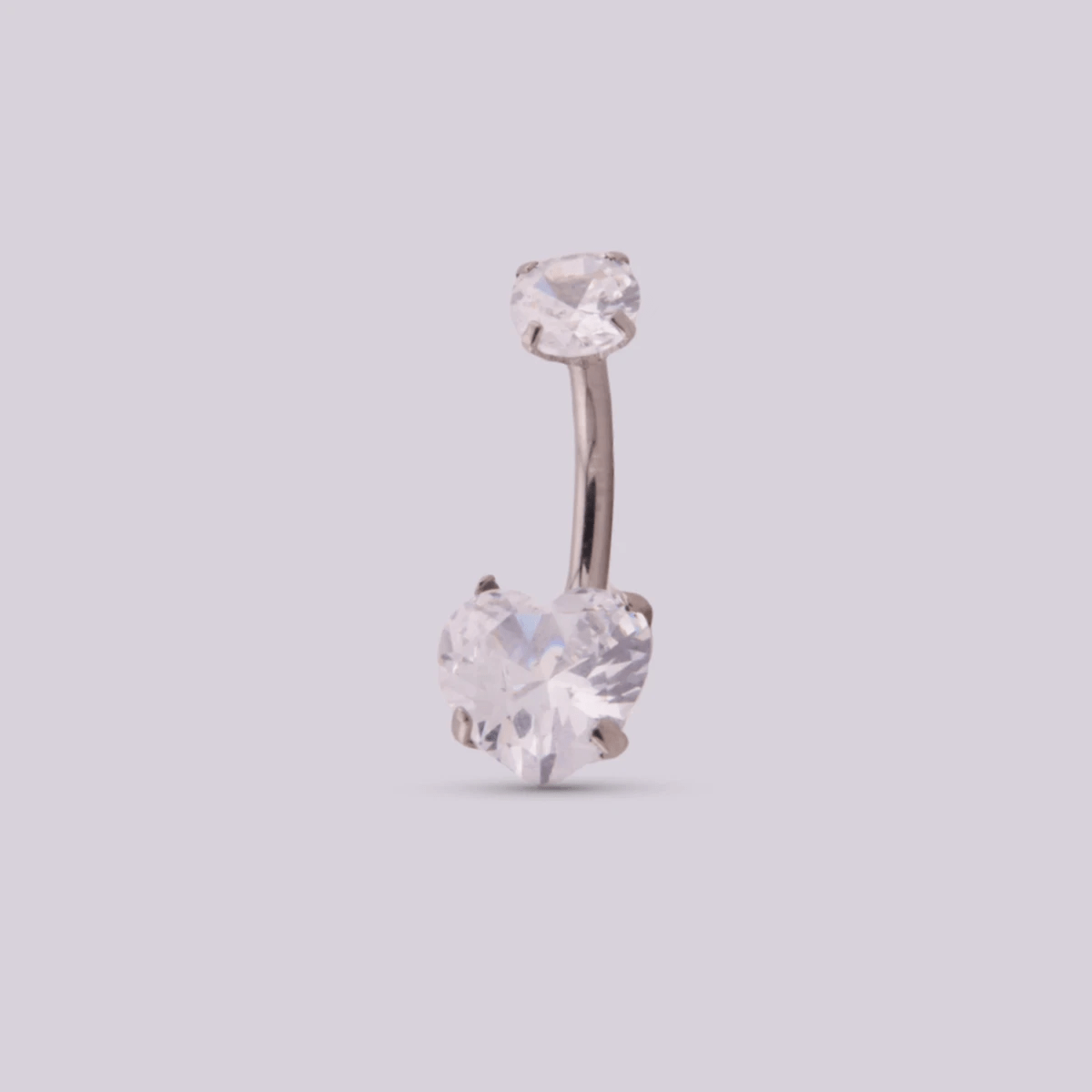 Piercing Ombligo Corazón Clear - Helix Body Jewelry - Tienda Online de Piercings