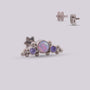 Labret en titanio Fancy - Helix Body Jewelry - Tienda Online de Piercings