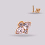 Labret Jaspe en Titanio Grado Implante – Diseño Natural con Zircones - Helix Body Jewelry - Tienda Online de Piercings