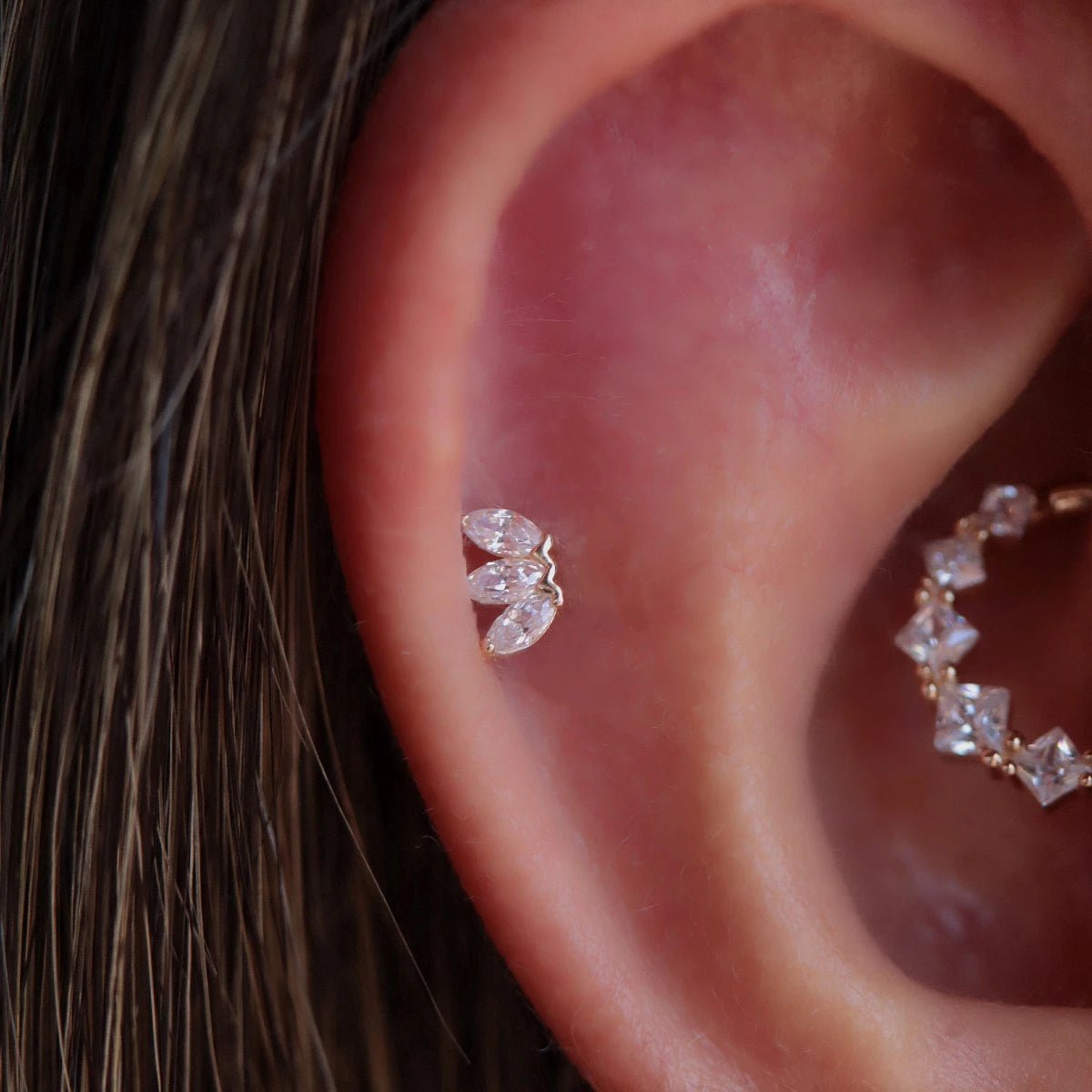 Joyas en oro para piercing - Corona Luxury - Helix Body Jewelry - Tienda Online de Piercings