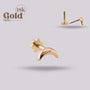 Piercing Media Luna en Oro 18K