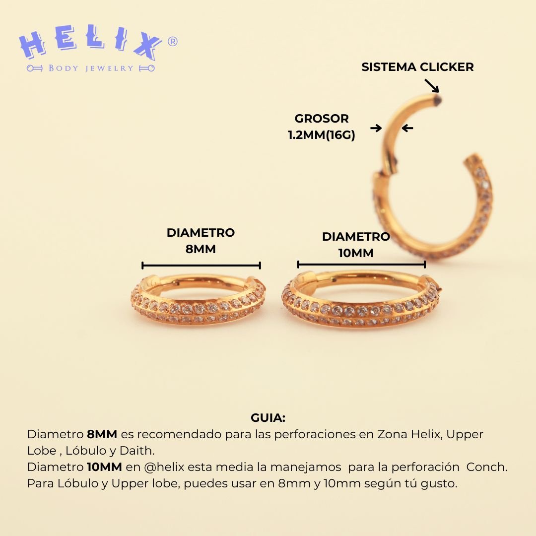 Joya para piercing Aro Libia - Helix Body Jewelry - Tienda Online de Piercings