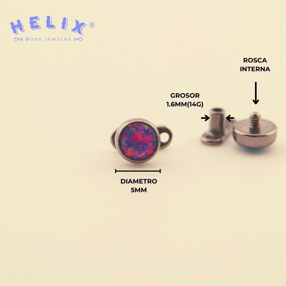 Microdermal Opalo #38 - Helix Body Jewelry - Tienda Online de Piercings