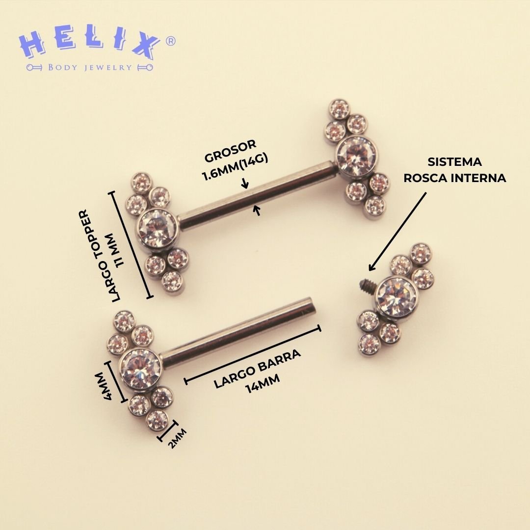 Piercing Pezón Isa - Helix Body Jewelry - Tienda Online de Piercings