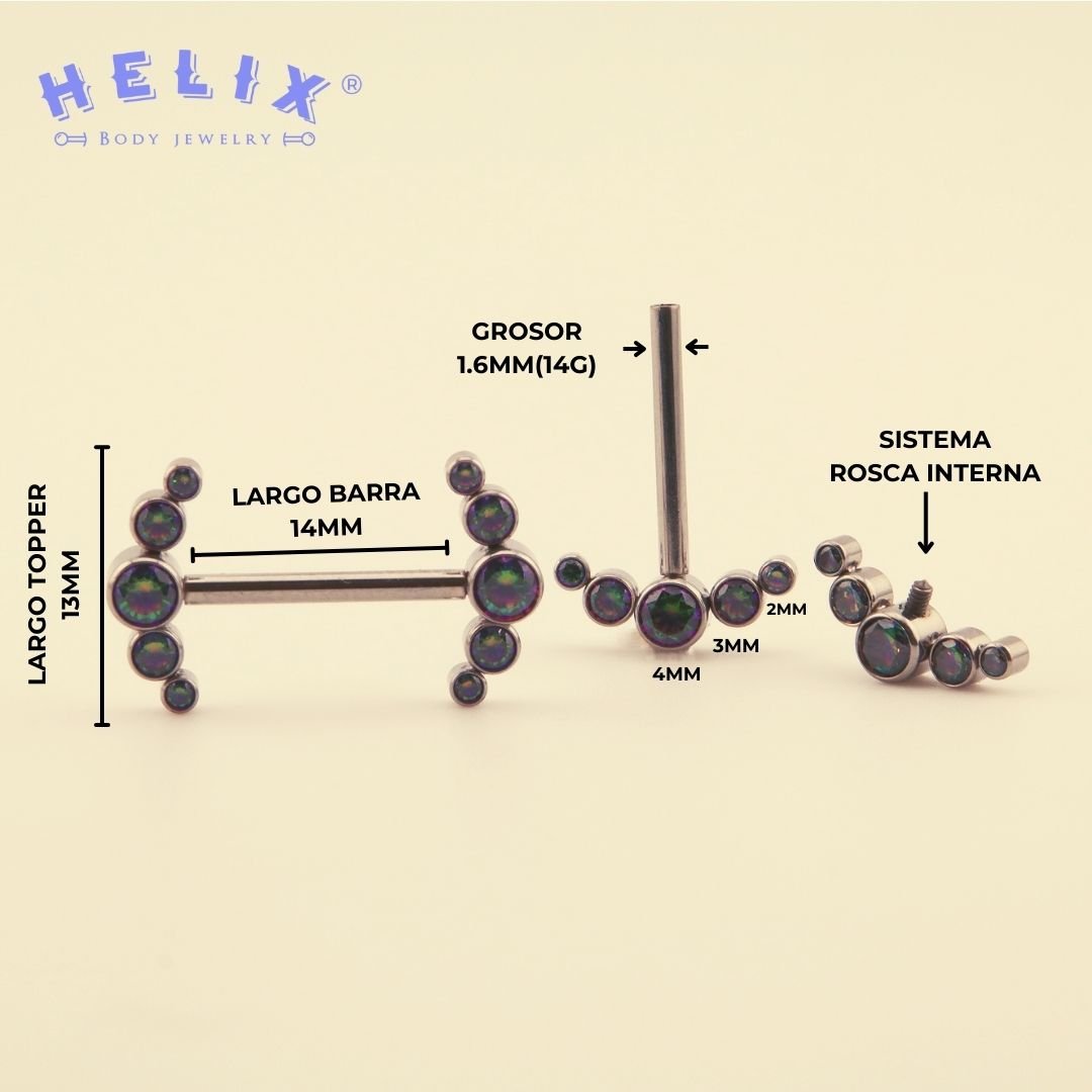 Piercing de Pezón Tania - Helix Body Jewelry - Tienda Online de Piercings