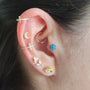 Aro con incrustaciones en zircón - Elyn - Helix Body Jewelry - Tienda Online de Piercings