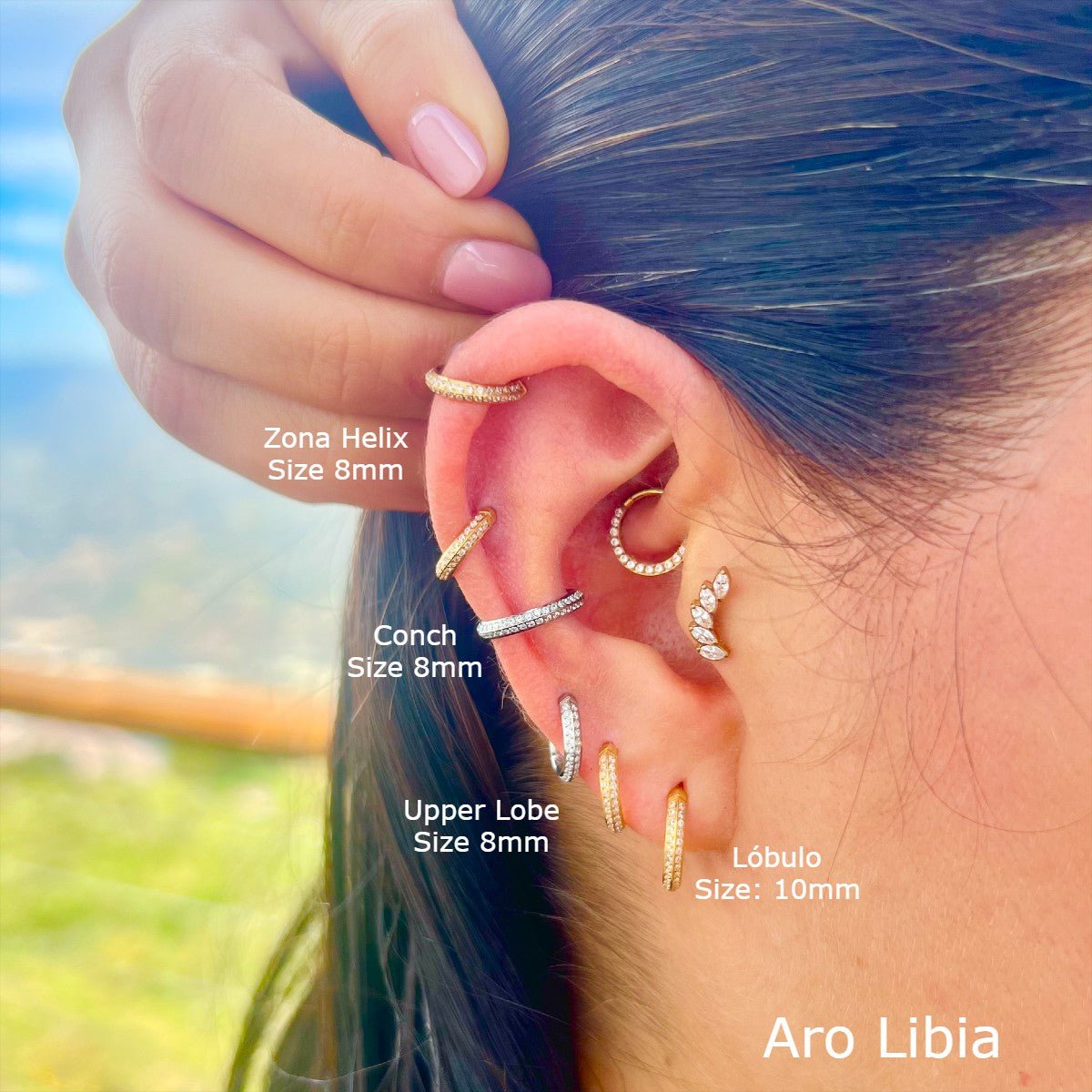 Joya para piercing Aro Libia - Helix Body Jewelry - Tienda Online de Piercings