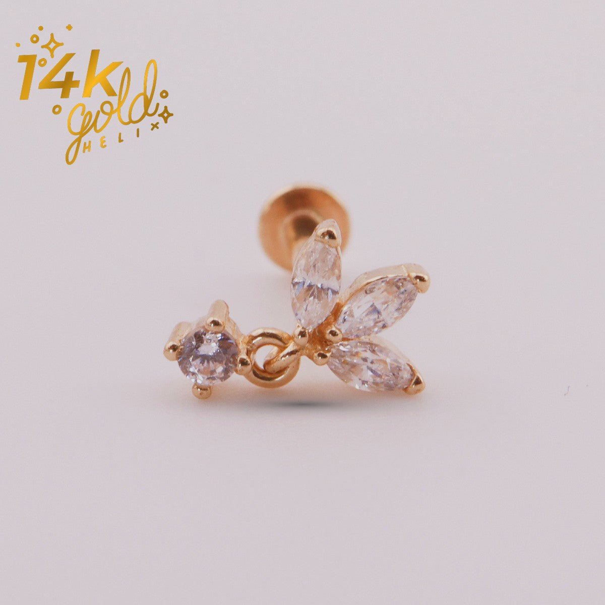 Joyas en oro para piercing - Luxury Loto - Helix Body Jewelry - Tienda Online de Piercings