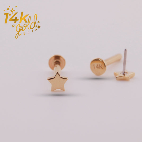 Piercing Oro Star | 0ro 14k