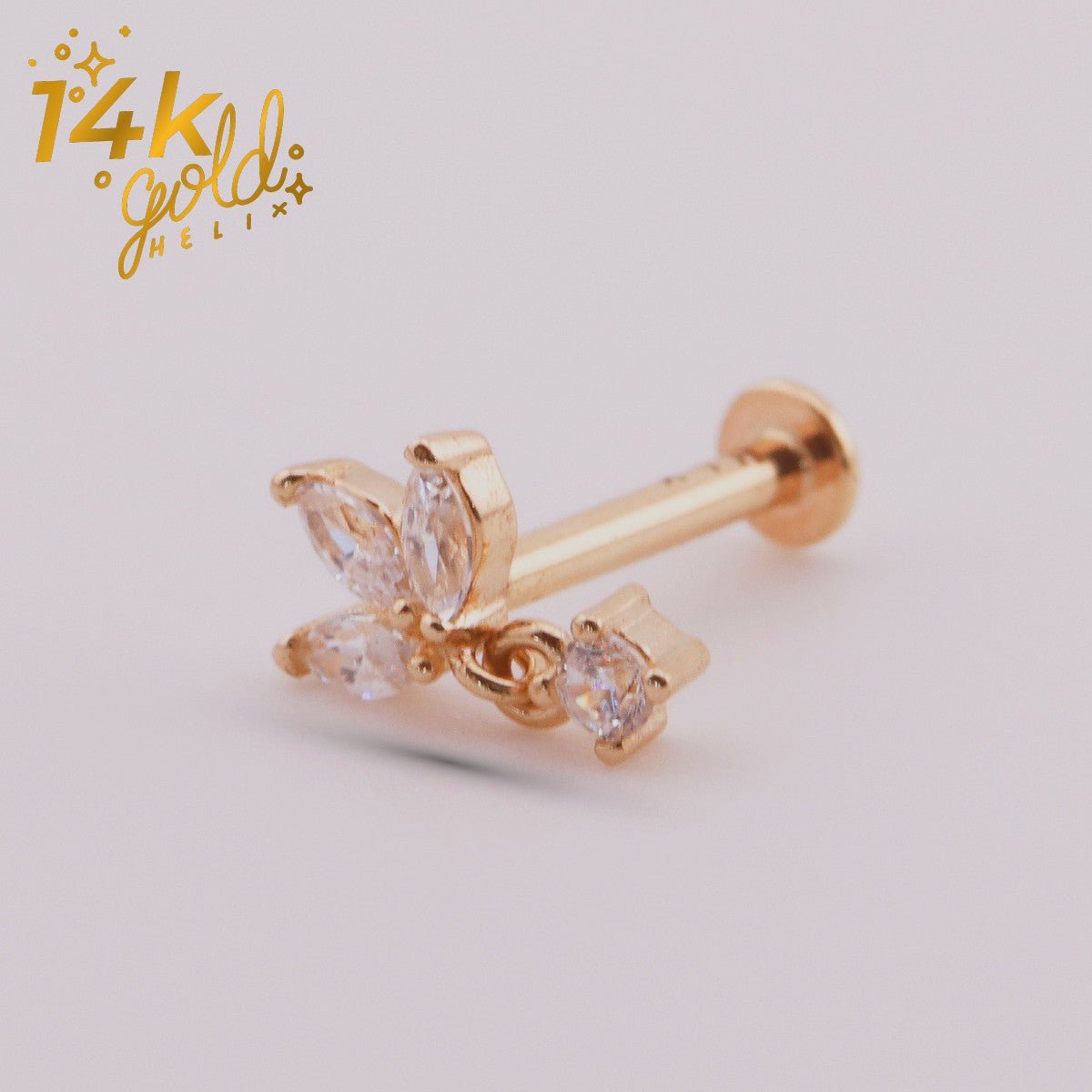 Joyas en oro para piercing - Luxury Loto - Helix Body Jewelry - Tienda Online de Piercings