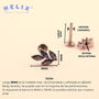 Labret en titanio en forma de rama con hojas - Jane - Helix Body Jewelry - Tienda Online de Piercings