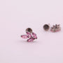 Labret en titanio en forma de rama con hojas - Jane - Helix Body Jewelry - Tienda Online de Piercings
