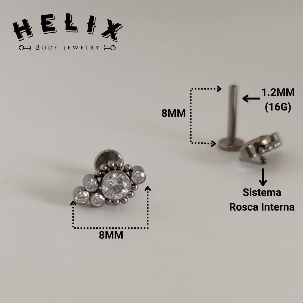 Joya para piercing en titanio Ariel - Helix Body Jewelry - Tienda Online de Piercings