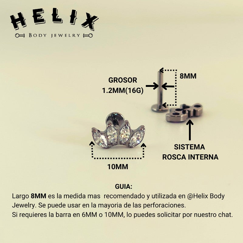 medidas de piercing helix body jewelry