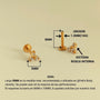 Joya para la oreja Tify - Helix Body Jewelry - Tienda Online de Piercings