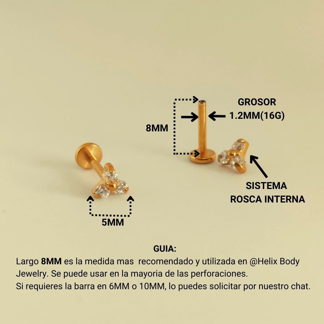 Joya para la oreja Tify - Helix Body Jewelry - Tienda Online de Piercings
