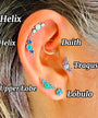 Labret en titanio Fancy - Helix Body Jewelry - Tienda Online de Piercings