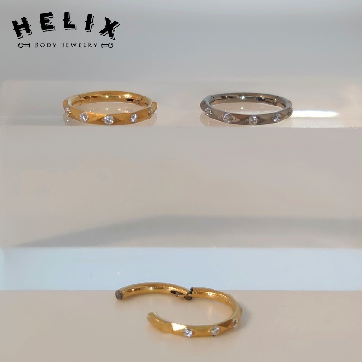 Aro para piercing oreja Lizz - Helix Body Jewelry - Tienda Online de Piercings