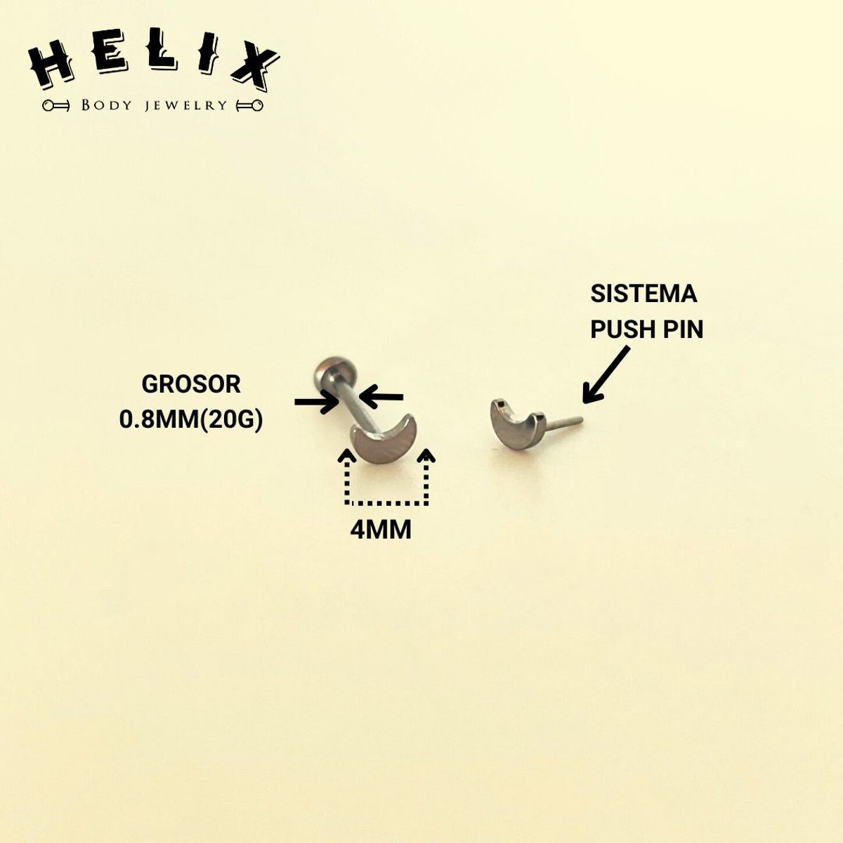 Piercing Nariz Luna - Helix Body Jewelry - Tienda Online de Piercings