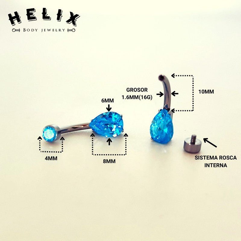 Piercing Ombligo Magenta - Helix Body Jewelry - Tienda Online de Piercings