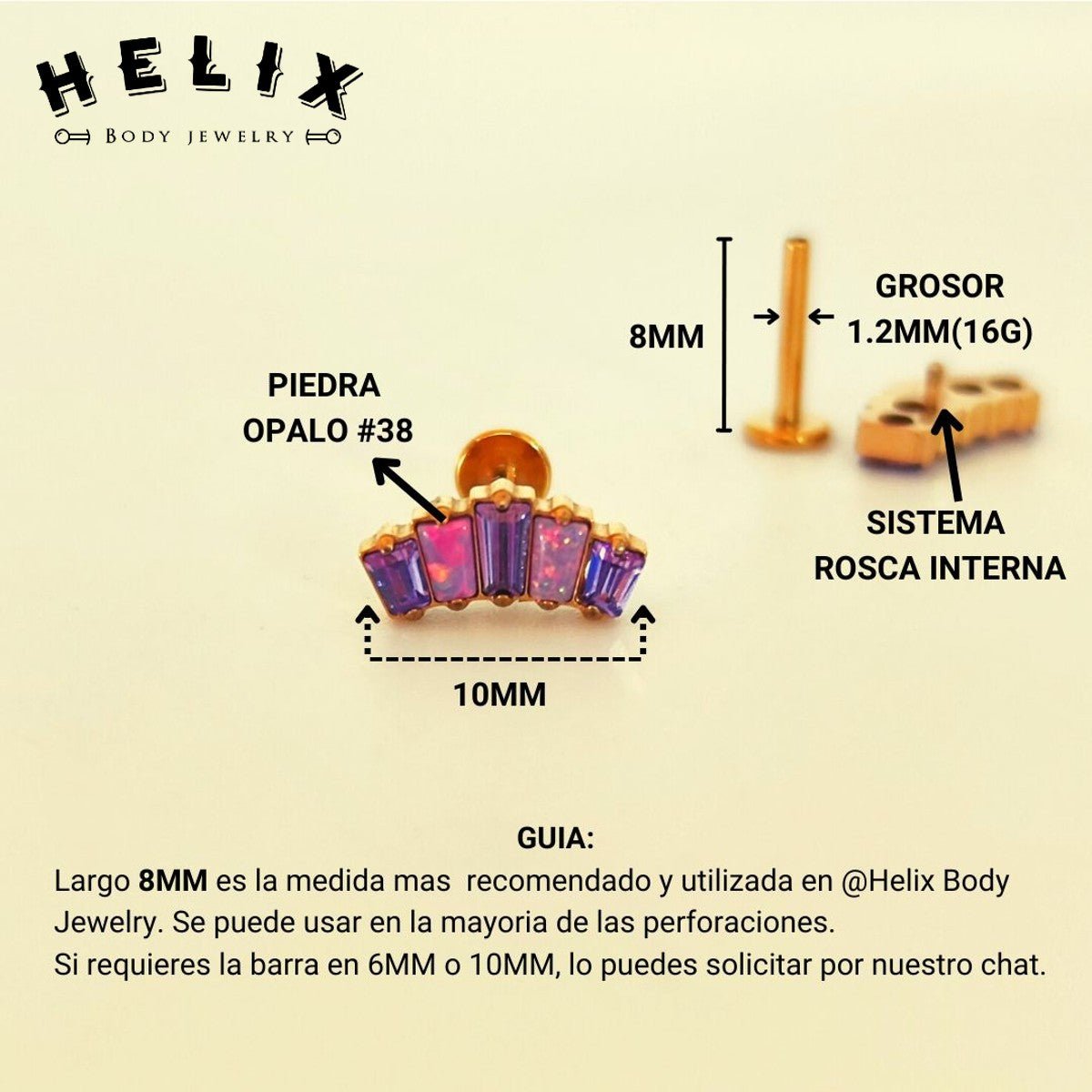 Piercing Euforia - Helix Body Jewelry - Tienda Online de Piercings