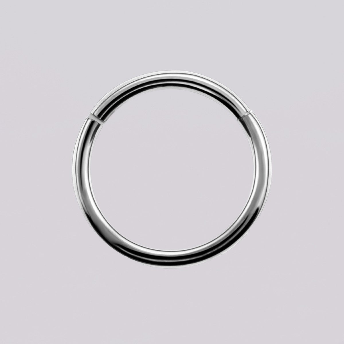 Aro con sistema clicker Plateado - Helix Body Jewelry - Tienda Online de Piercings